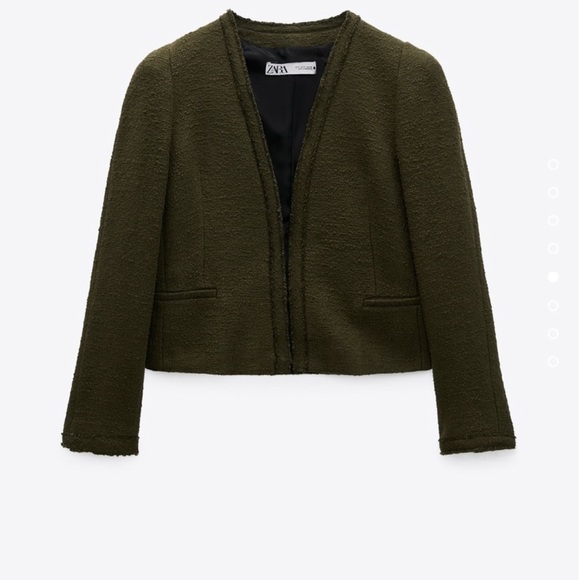 ZARA Shoulder Pad Jacket Blazer - Picture 4 of 5